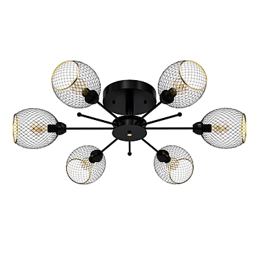 DeMarkt Vita 6: Elegant Ceiling Light 3D model image 1 