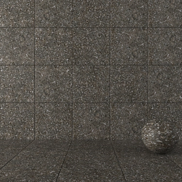 Terrazzo Multi Stone Wall Tiles 3D model image 1 