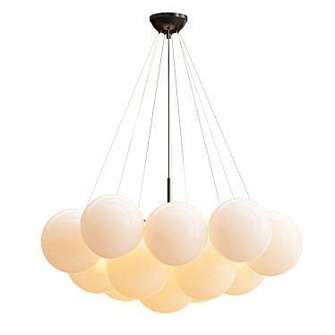 Elegant Anna Chandelier, Stunning Design 3D model image 1 