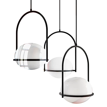 Elegant Coco Pendant Lamp - LED's C4 3D model image 1 