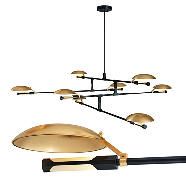 Aventura AC11188 Chandelier 3D model image 1 