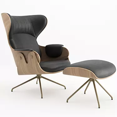 Modern Lounger Armchair by BD Barcelona 3D model image 1 