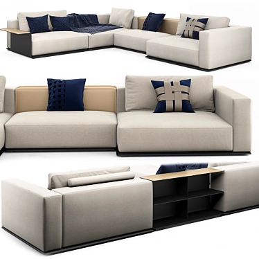 Italian Westside Corner Sofa: Poliform Excellence 3D model image 1 