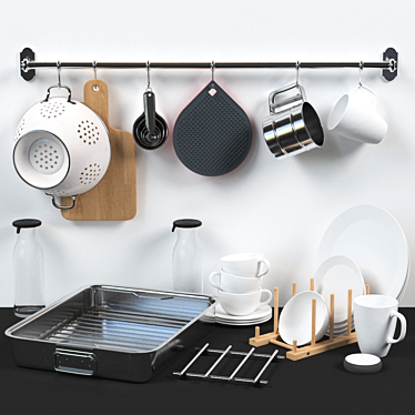 IKEA Kitchen Essentials: Stylish Decor & Cookware 3D model image 1 