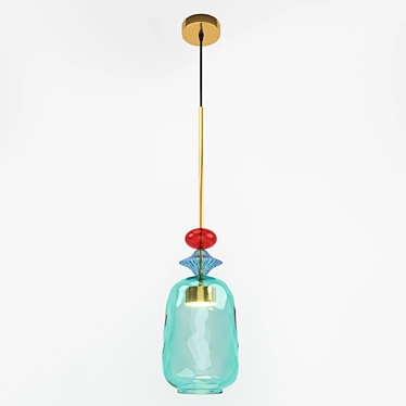 Modern Brass Pendant Light: Candy D 40.2402 3D model image 1 