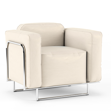 Milani Cocktail Leather Armchair 3D model image 1 