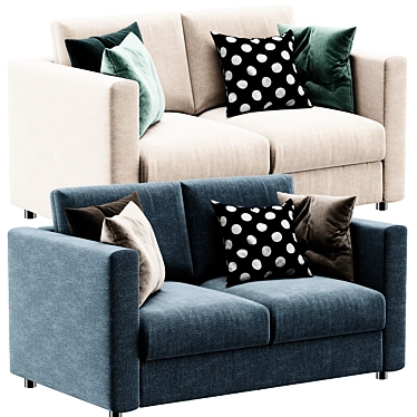 Modern Comfort: Ikea Finnala 2-Seater Sofa 3D model image 1 
