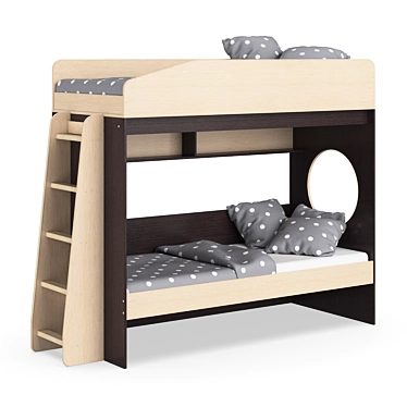 Legenda K10 + LP09: Stylish Modular Kids Bed 3D model image 1 