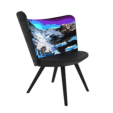 Winter Embroidery Chair 3D model image 1 