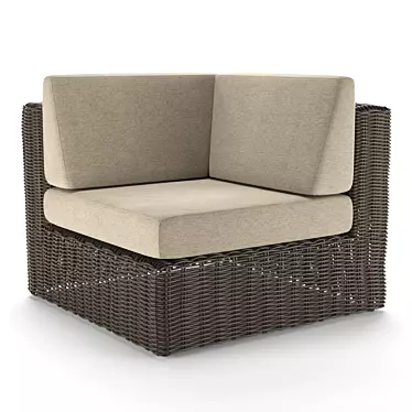 Havana Outdoor Corner Sofa 3D model image 1 