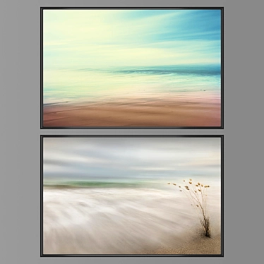 Elegant Wall Art Set 1383 3D model image 1 