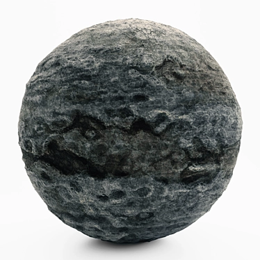  Midnight Obsidian Rock: VRAY PBR Material 3D model image 1 