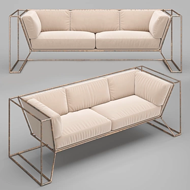 Modern Molly Sofa: Stylish & Comfortable 3D model image 1 