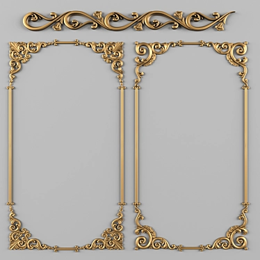 Elegant Decorative Set 3D model image 1 