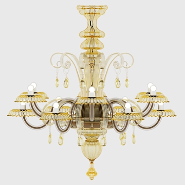 Elegant Rabat Chandelier by Barovier & Toso 3D model image 1 