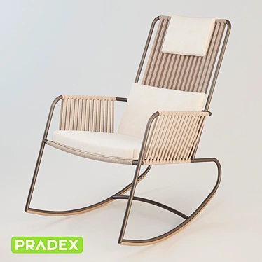 Cooper Rocking Chair - Elegant Comfort 3D model image 1 