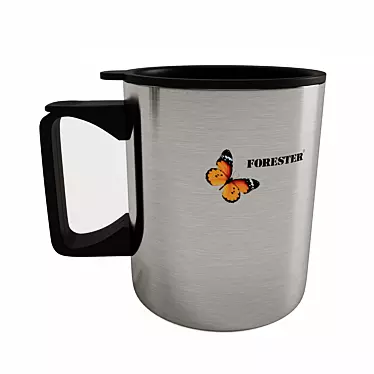 Forester Thermo Mug: Tea, Coffee & Lid 3D model image 1 