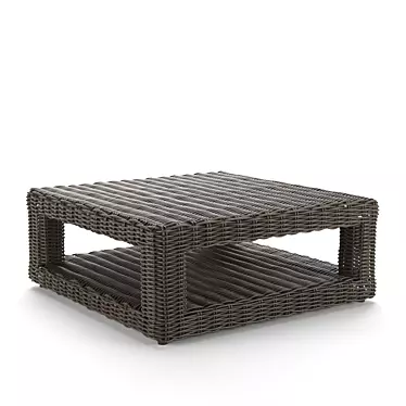 Havana Rattan Coffee Table 3D model image 1 