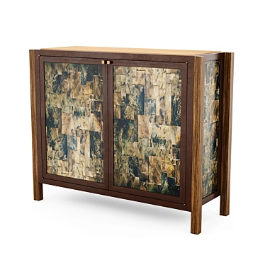 Bronze Textured Maxime Cabinet 3D model image 1 