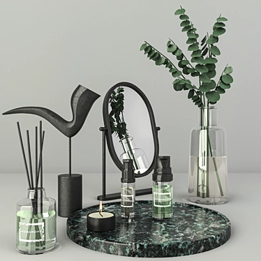 Title: Chic Home Decor Set 3D model image 1 