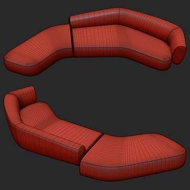 Kookudesign Repose: Modern Luxury Sofa 3D model image 1 