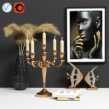 Elegant Décor Accents 3D model image 1 