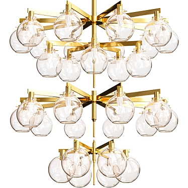 Carmella Globe Pendant Set: Exclusive Lighting by Hans-Agne Jakobsson 3D model image 1 