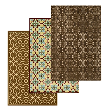 Luxury Carpets Set: High-Quality Textures, Multiple Variants 3D model image 1 