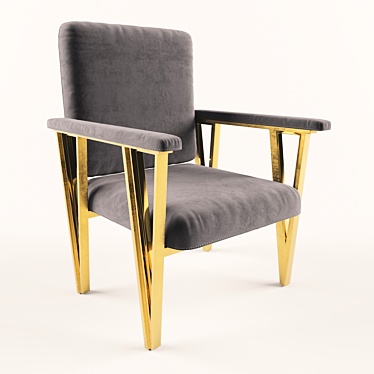 Art Deco Chair 3D model image 1 