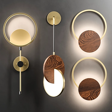Sleek Wall Light Collection by Lampatron 3D model image 1 
