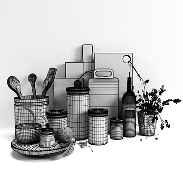 Versatile Kitchen Essentials 3D model image 1 