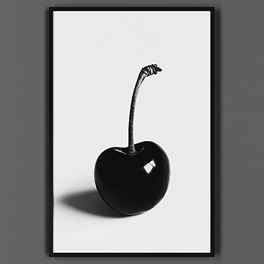 Sleek Black Frame Picture 3D model image 1 