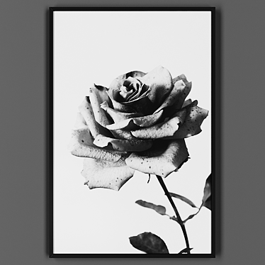 Sleek Black Framed Picture 3D model image 1 