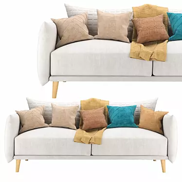 Modern Matera Sofa V02: High Quality & Realistic 3D Model 3D model image 1 