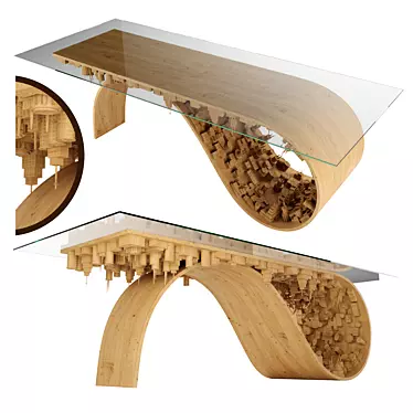 Cityscape Coffee Table 3D model image 1 