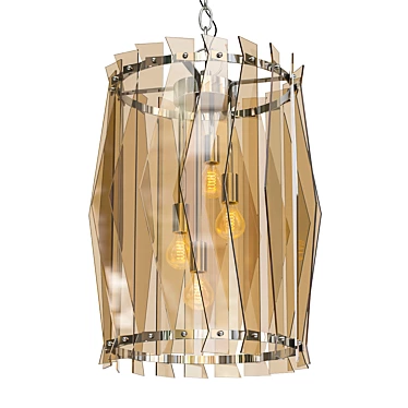 Elegant Swirl Chandelier 3D model image 1 