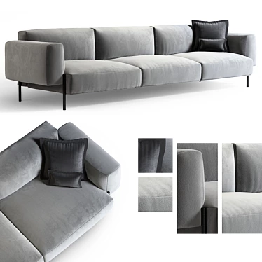 Contemporary Hang Sofa: Modern Art for Your Living Space 3D model image 1 