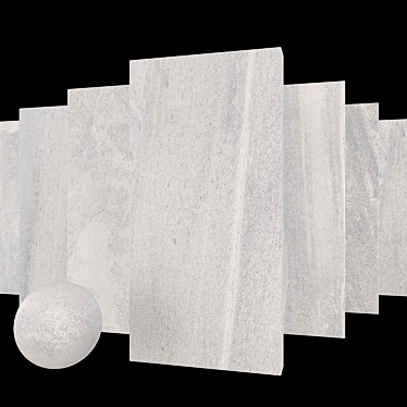 Santorini Ice Stone Set: Multi-texture 3D Tiles 3D model image 1 