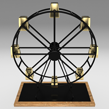 Miniature Ferris Wheel Model 3D model image 1 