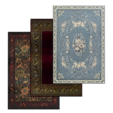 Luxury Carpets Set with High-Quality Textures 3D model image 1 