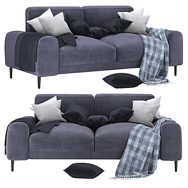 Modern Comfort Love Sofa 3D model image 1 