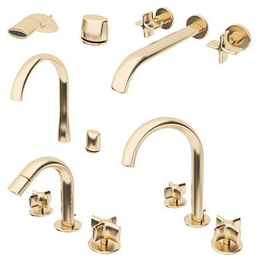 Armani Roca Faucets Set: Stylish and Versatile 3D model image 1 