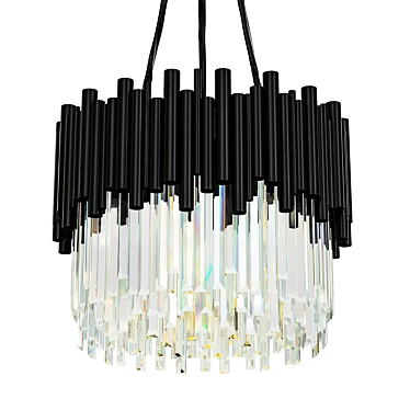 Elegant Calozzo Crystal Chandelier 3D model image 1 