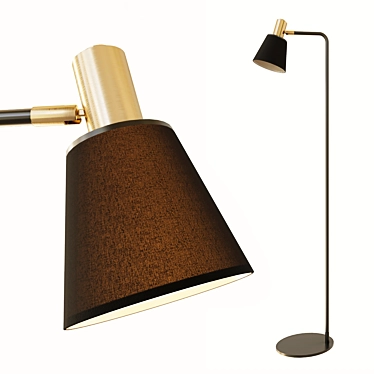 Moderni Marcus 3638 Floor Lamp 3D model image 1 