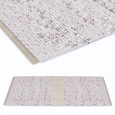 MiiiM Woven Rug: Beautifully Crafted 220x110 cm Design 3D model image 1 
