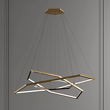 Elegant CAMERON Chandelier: 2013 Design, V-Ray Render 3D model image 1 