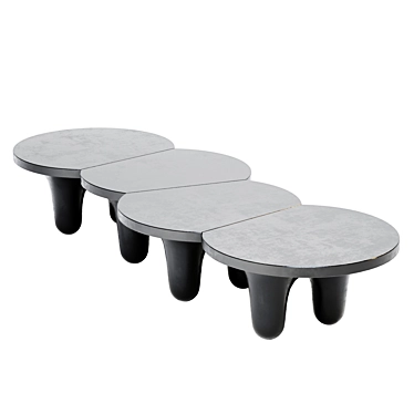 Sleek Mesh Table: Modern Design 3D model image 1 