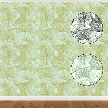 Seamless Wallpaper Set - 3 Colors 3D model image 1 