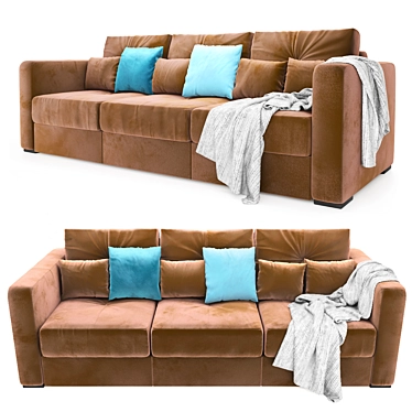 Atlantis Sofa: Stylish and Comfortable 3D model image 1 