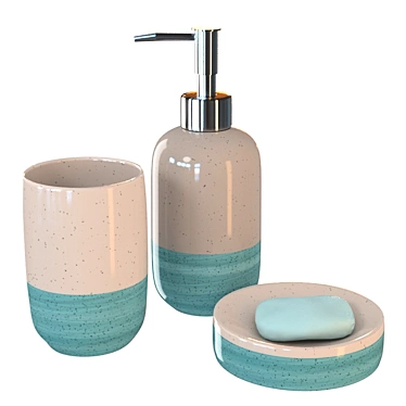 Ceramic bathroom set meido blue LA REDOUTE INTERIEURS